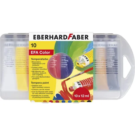 Eberhard Faber Schulmalfarbe EFA Color, 10 Tuben à 12 ml