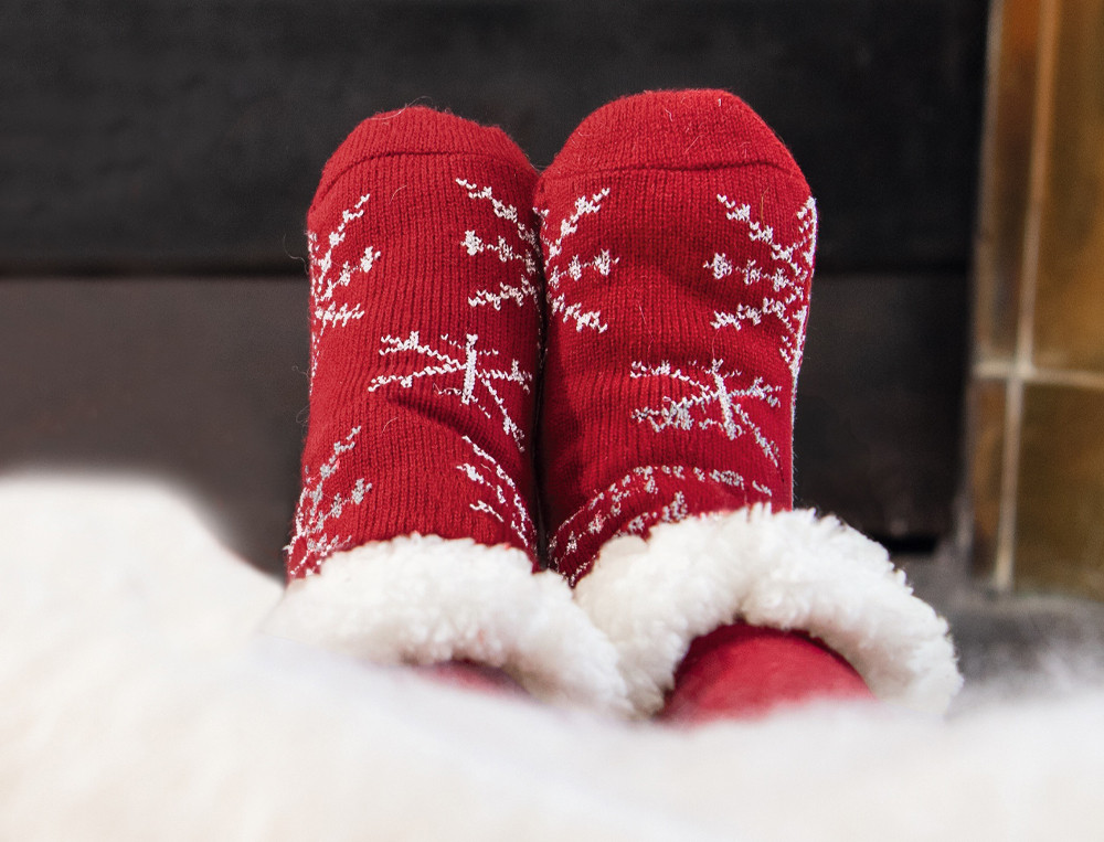 Chaussons chaussettes-Famille d'amour