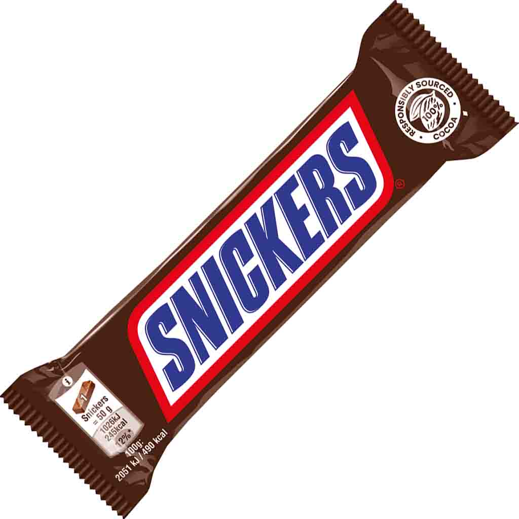 Snickers Schokoriegel 32x50g=1600g MHD:12.10.25