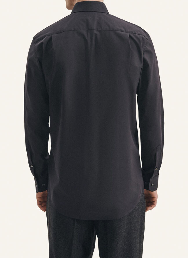 Seidensticker Business Shirt Regular Long sleeve Kent-Collar Uni Black