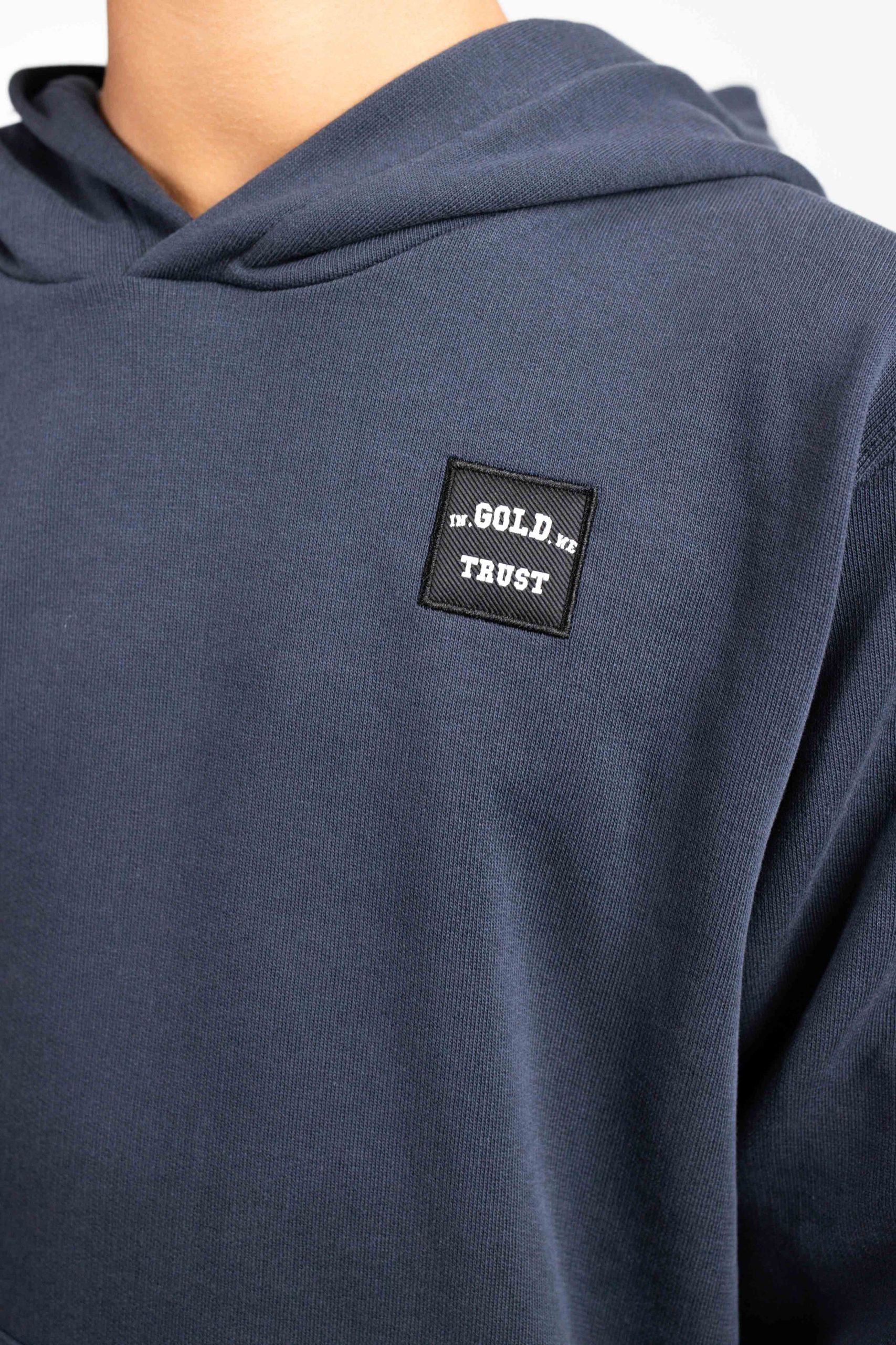 In Gold We Trust The Expension Hoodie KIDS Donkerblauw
