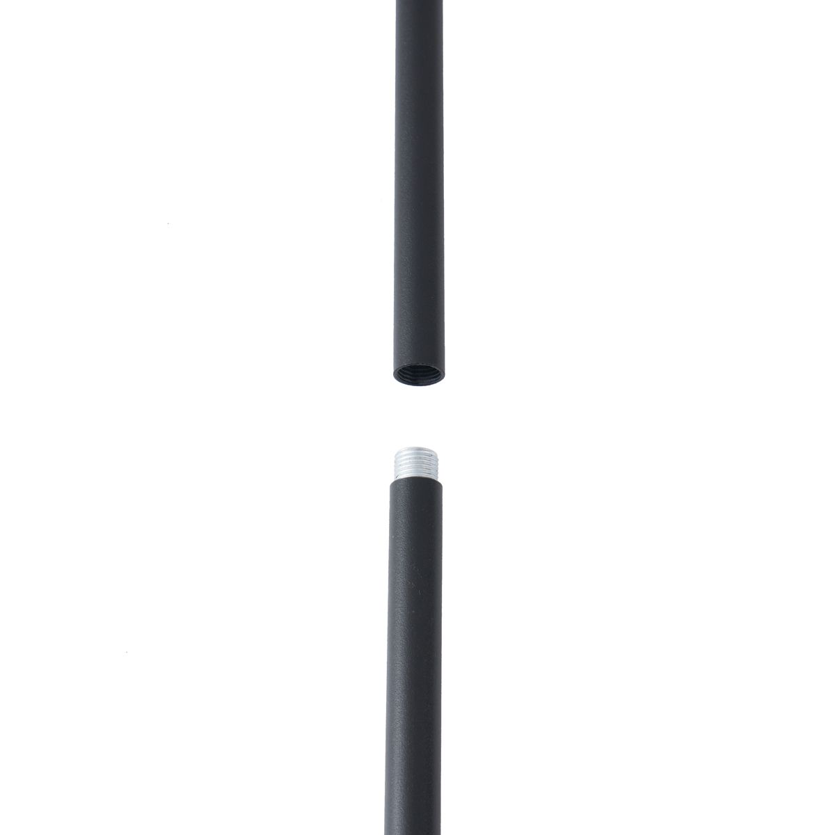 Ophanging set van 4 met voeding voor 1-fase rail zwart  - Iconic