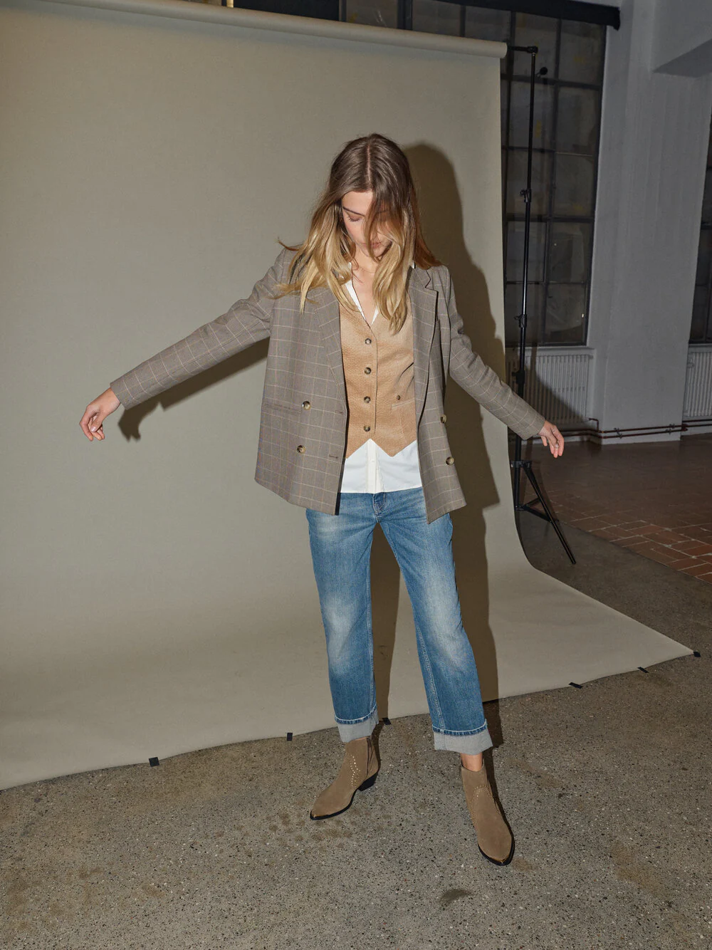 Mos Mosh  Ceris Joana vest - Tannin