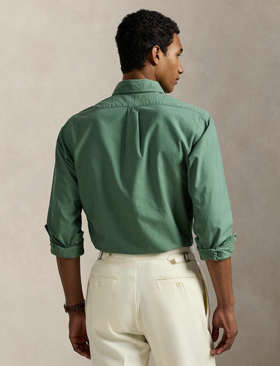 Camisa chino ajustada POLO RALPH LAUREN com logotipo bordado