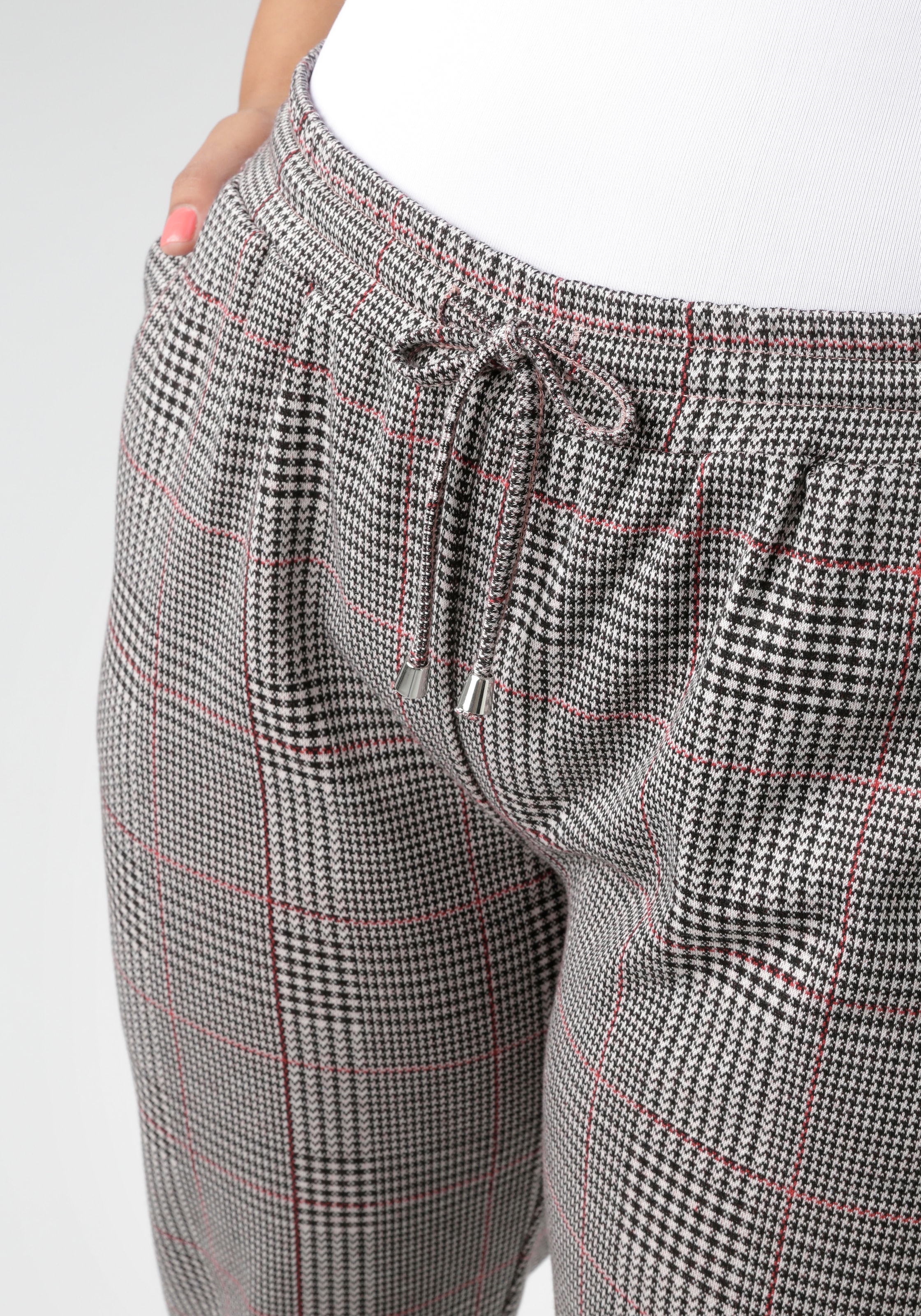 Aniston PLUS Schlupfhose  in trendigen Karodessin - NEUE KOLLEKTION