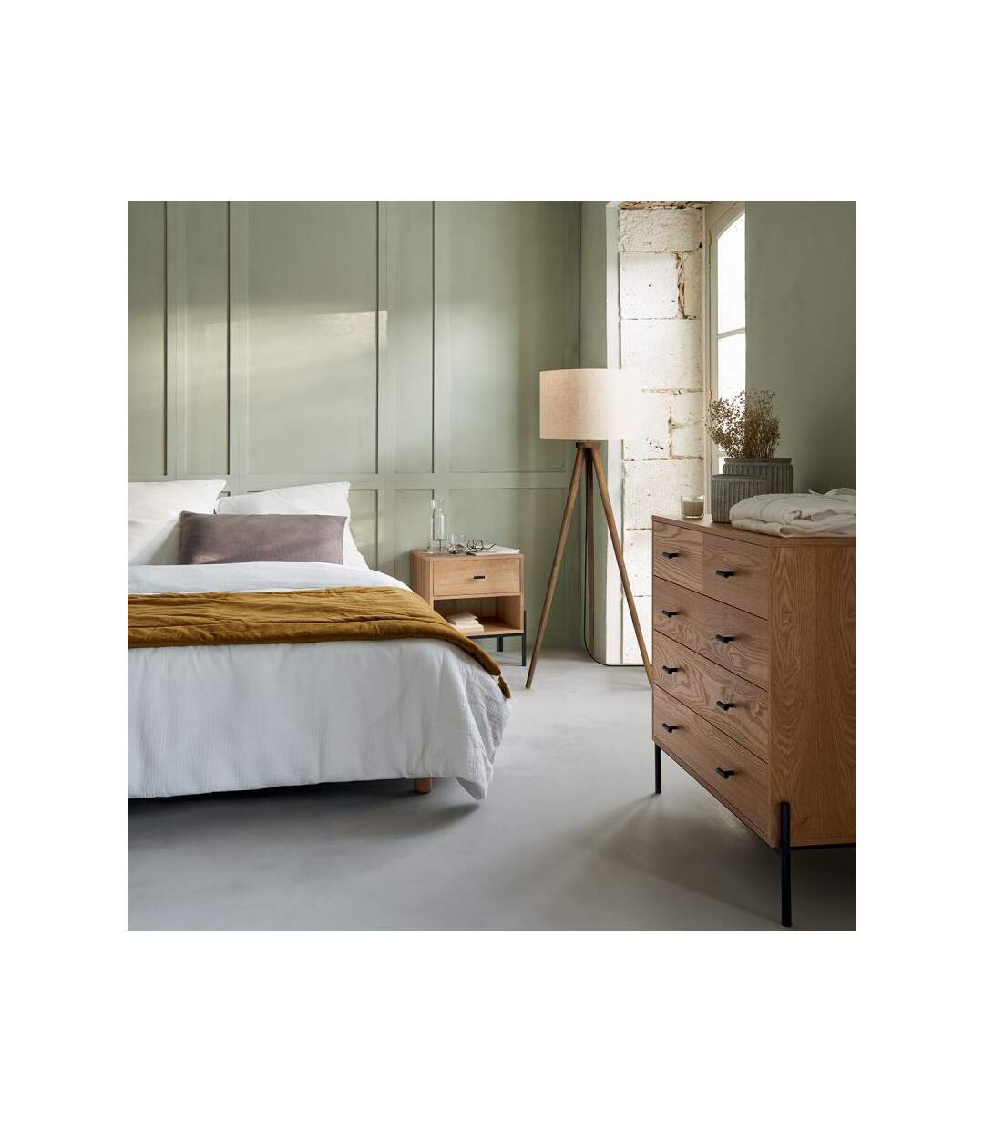 Couvre-Lit Midnight Garden 150x150cm Mordoré