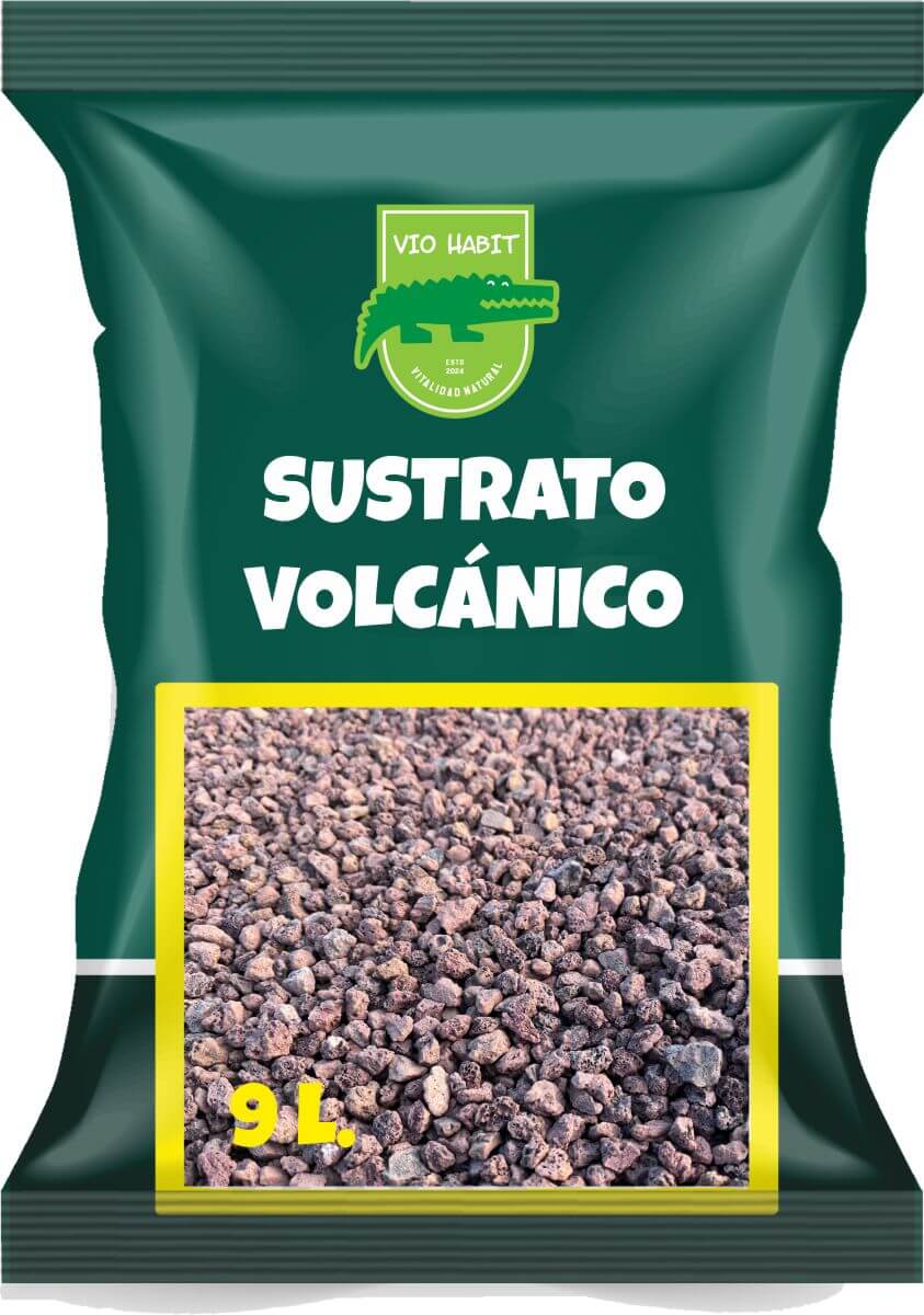 Substrato vulcânico para aquários - Vio Habit / Saco de 15 L / Granulometria grossa / Natural