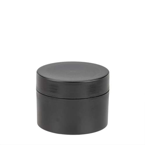 GLOREX leere Creme-Dose schwarz doppelwandig