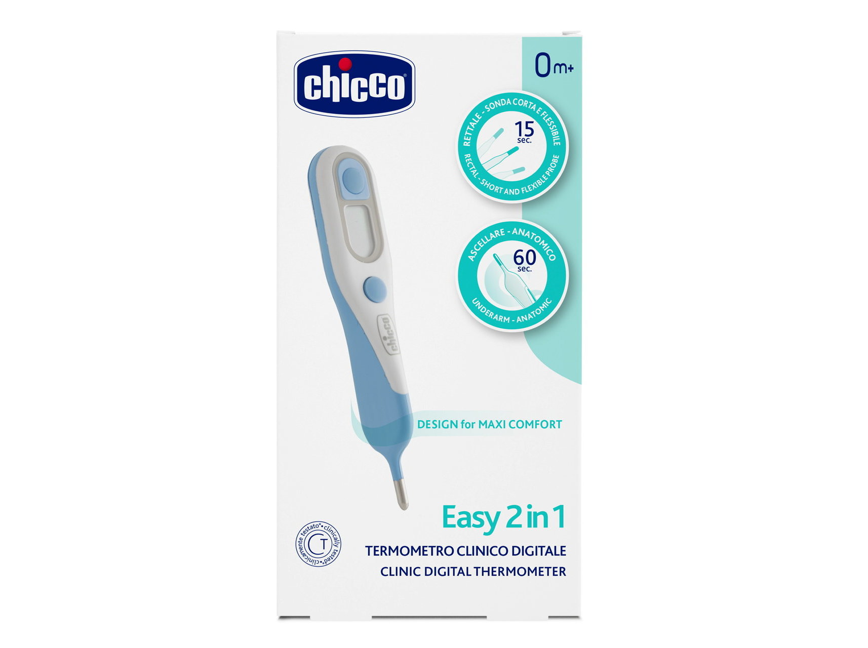 TERMÓMETRO CHICCO DIGITAL PEDIÁTRICO DUAL COMFORT 1UN