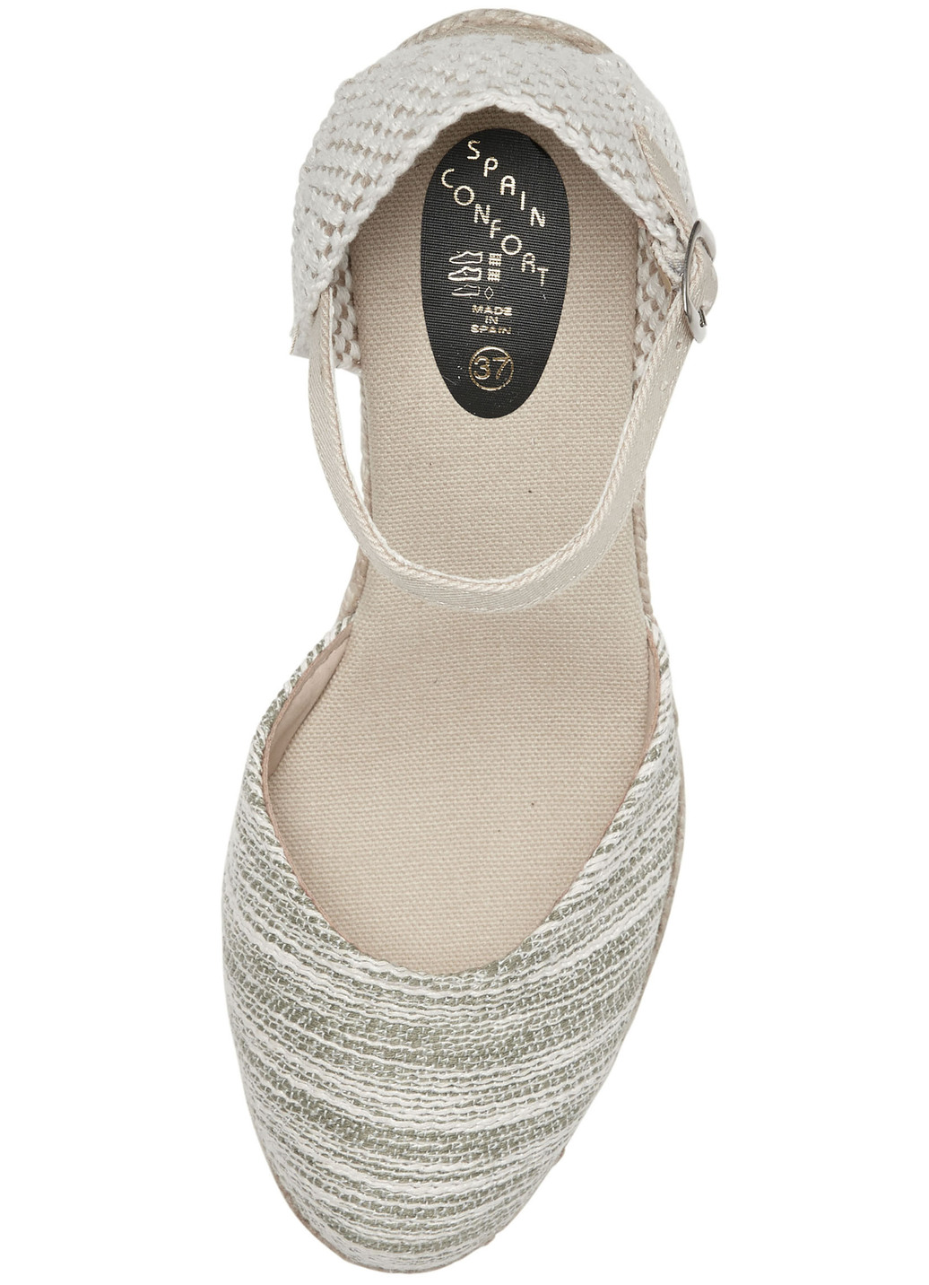 Sandalette aus Textilmaterial