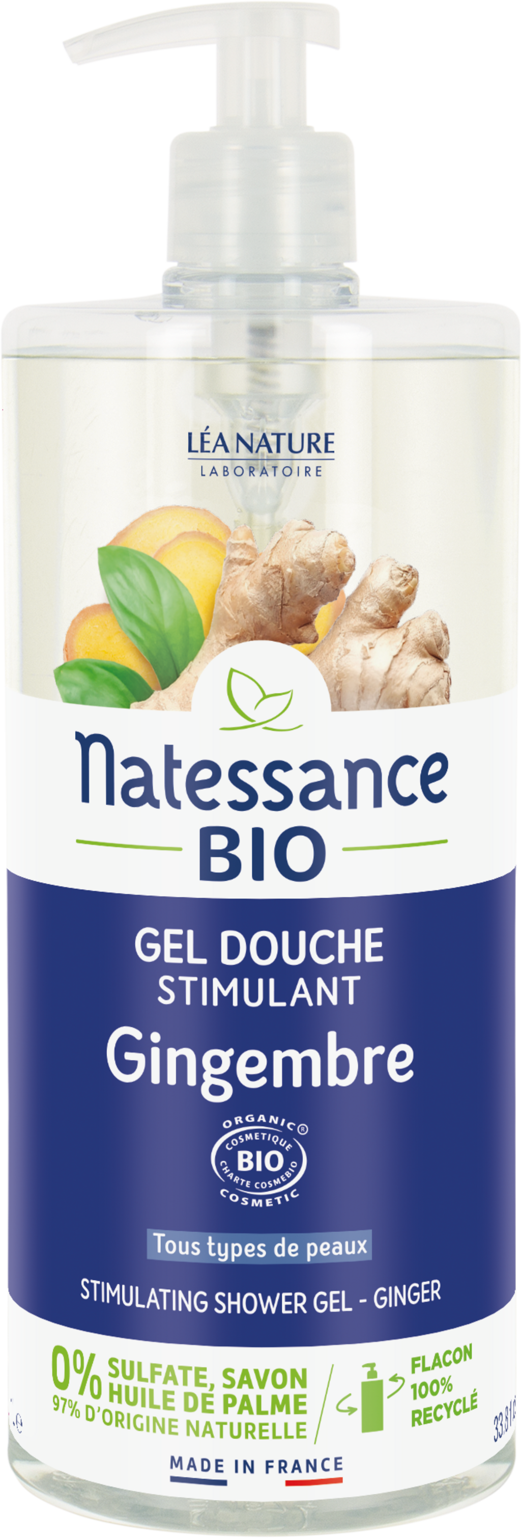 Natessance  Duschgel Ingwer, 1 l