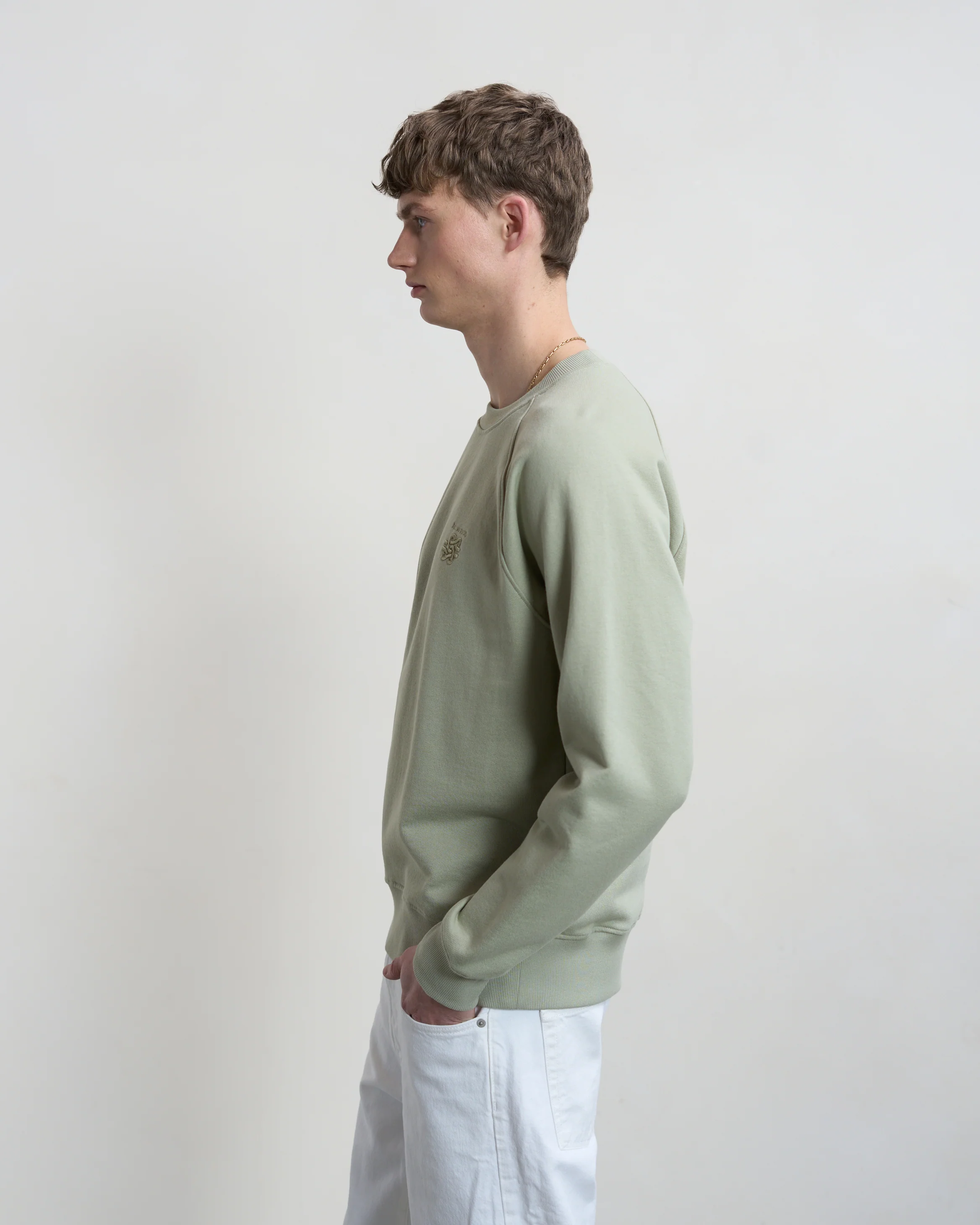 Sweatshirt Embroidered Knot Tea