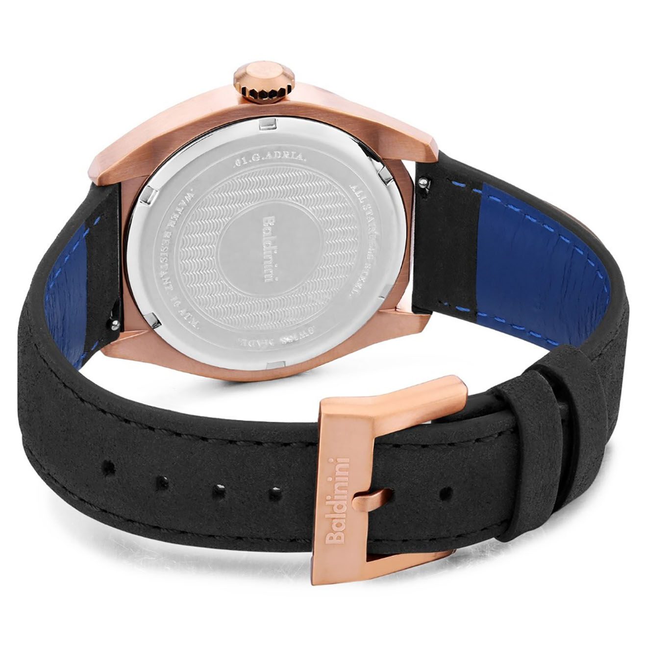 Baldinini Montre Homme en Cuir Adria noire