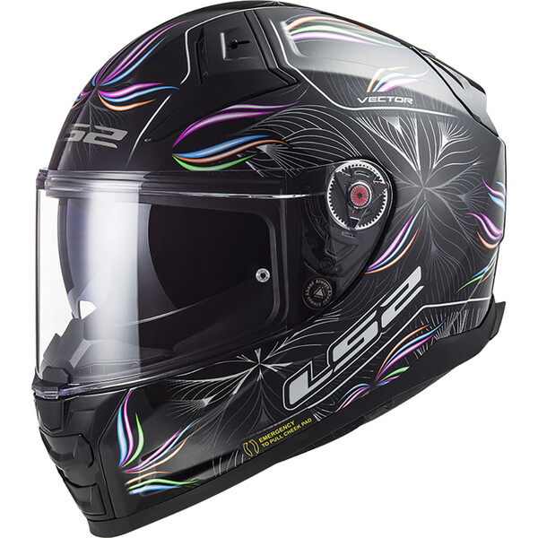 LS2 - Casque FF811 Vector II Tropical Noir / Blanc / Multicolore