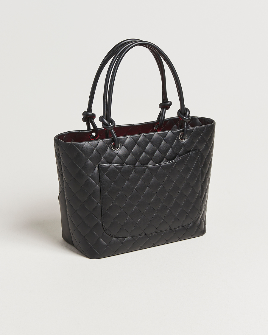 Chanel Pre-Owned Cambon Ligne Tote Bag Medium Black
