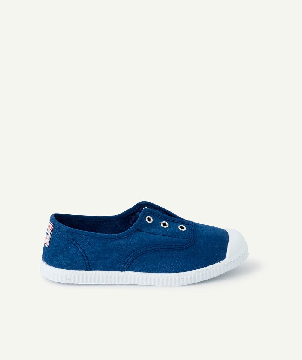 CIENTABASKETS EN TOILE ENFANT BLEU MARINE