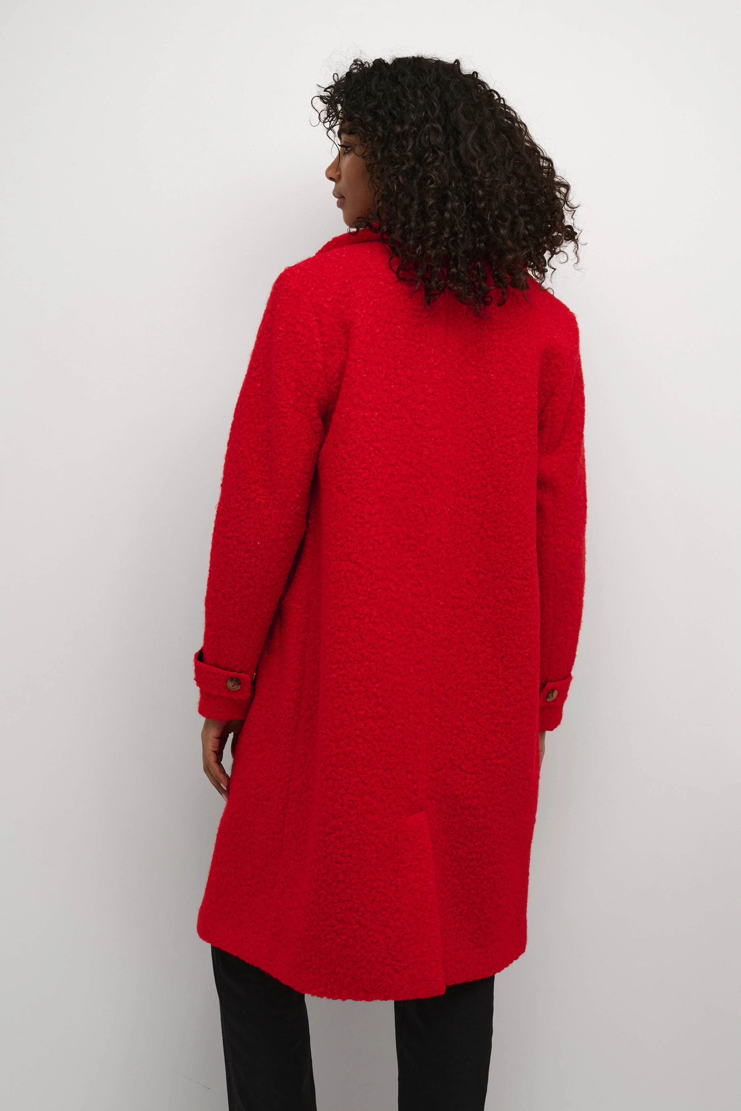 Kaffe gebreide jas rood