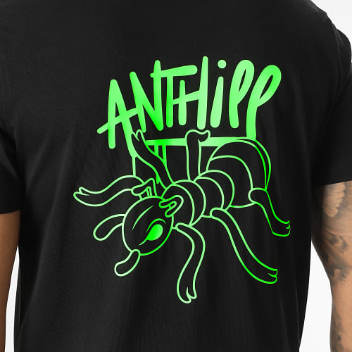 Tee Shirt Ant Noir Vert Fluo