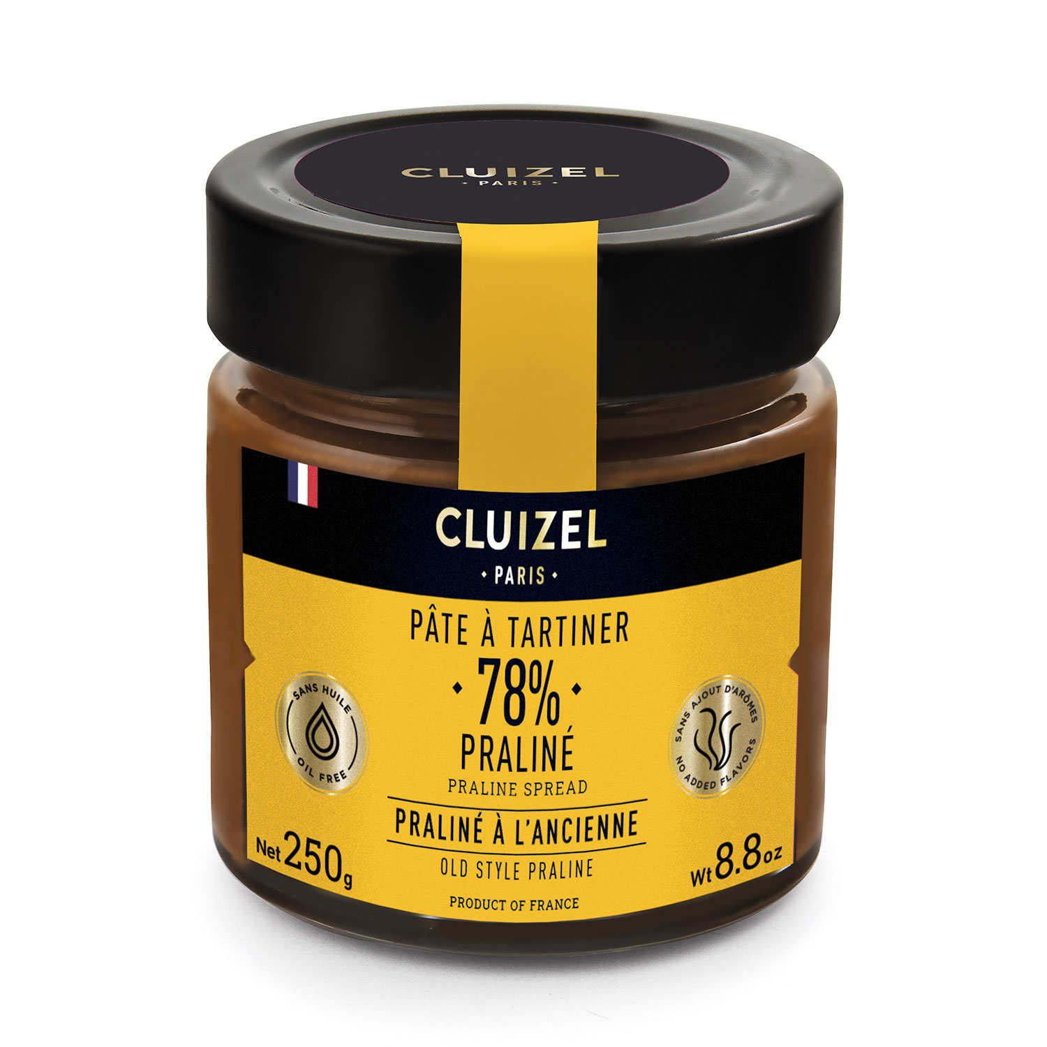 Pâte à tartiner praliné 78% Cluizel