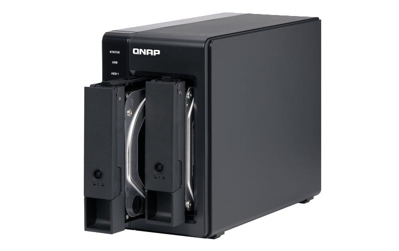NAS-Erweiterungsgehäuse TR-002, 2-bay, USB 3.0<br>USB 3.0-RAID-Erweiterungsgehäuse mit zwei Einschüben