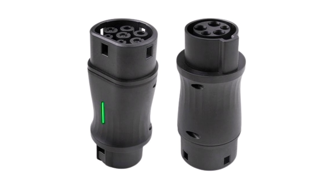 Adapter Type 1 til type 2 til ladekabel