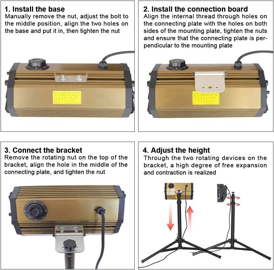 DATOUBOSS 2000W Lacktrockner Infrarot Trockner Strahler Auto Hand Infrarottrockner Kurzwellen Infrarotlampe Timing 0-60 Min, Infrarotstrahler Backfläche 650 * 500mm, 0-230℃ 230V 50/60HZ