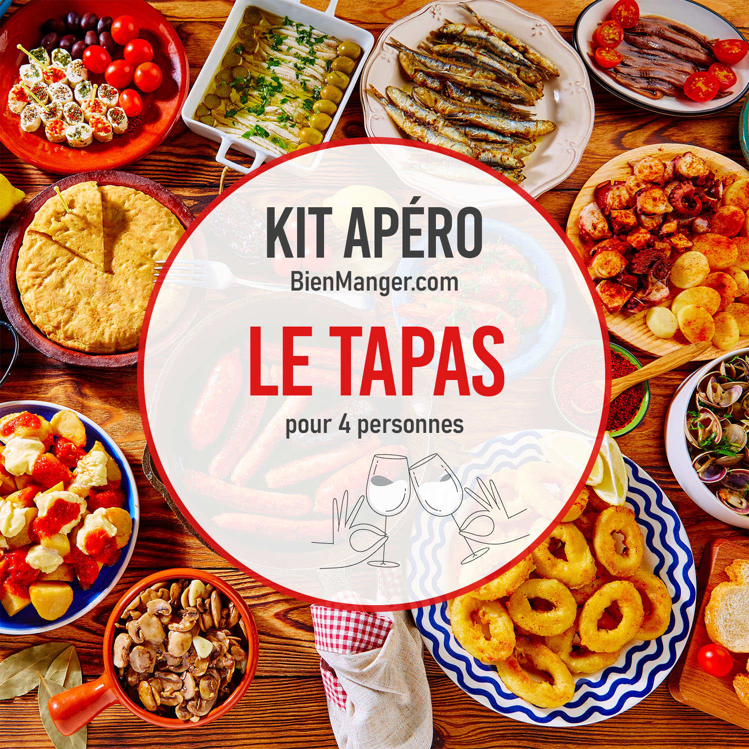 Kit apéro - Le Tapas pour 4 personnes