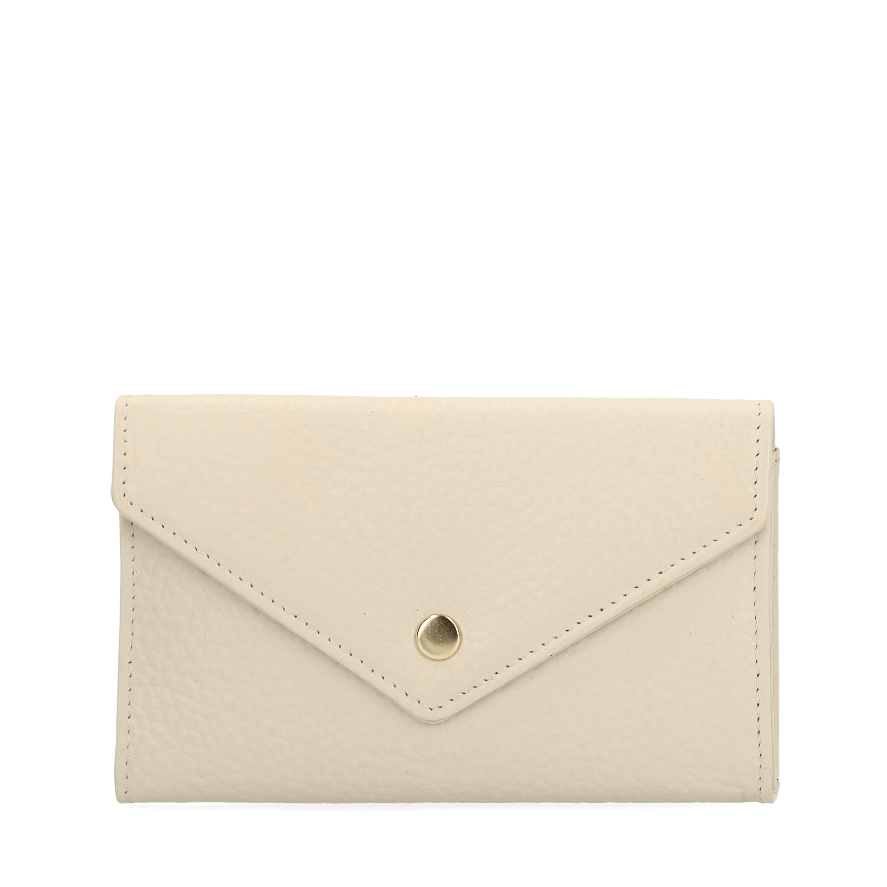 Off white leren portemonne