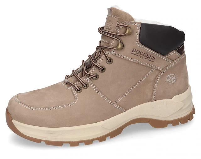 Dockers by Gerli Winterstiefel  High Top Sneaker, Schnürboots mit weich gepolstertem Schaftrand