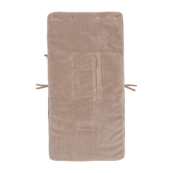 Jollein Voetenzak groep 0+ Cloudy Rib – Milky Coffee