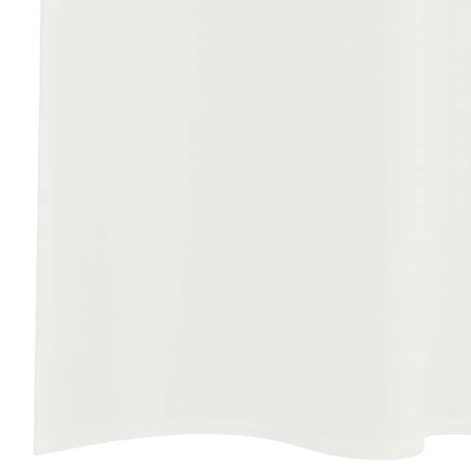 vidaXL Gordijnen van voile met roedezakken - Wit - 140x225 cm - Stof - 2 Stuks