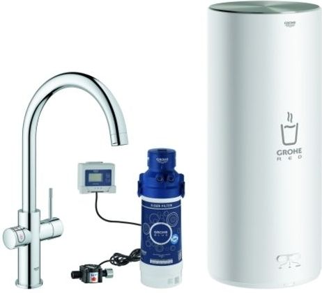 Grohe Red Duo - Mengkraan en Boiler - Maat L - C-uitloop - 5,5 Liter Kokend Water