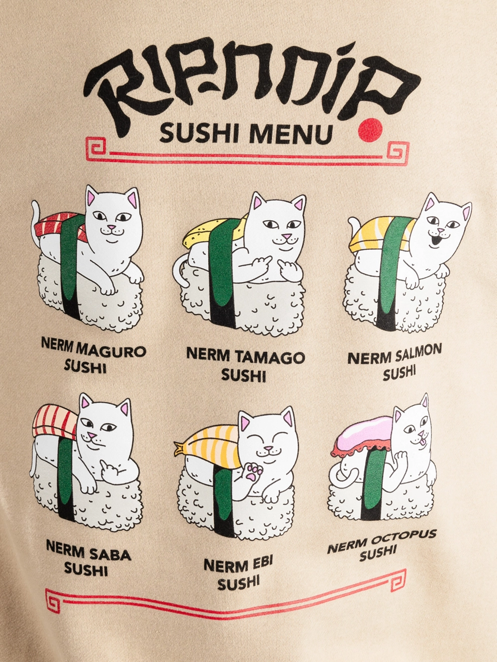 RIPNDIP Sushi Nerm Hoodie sand