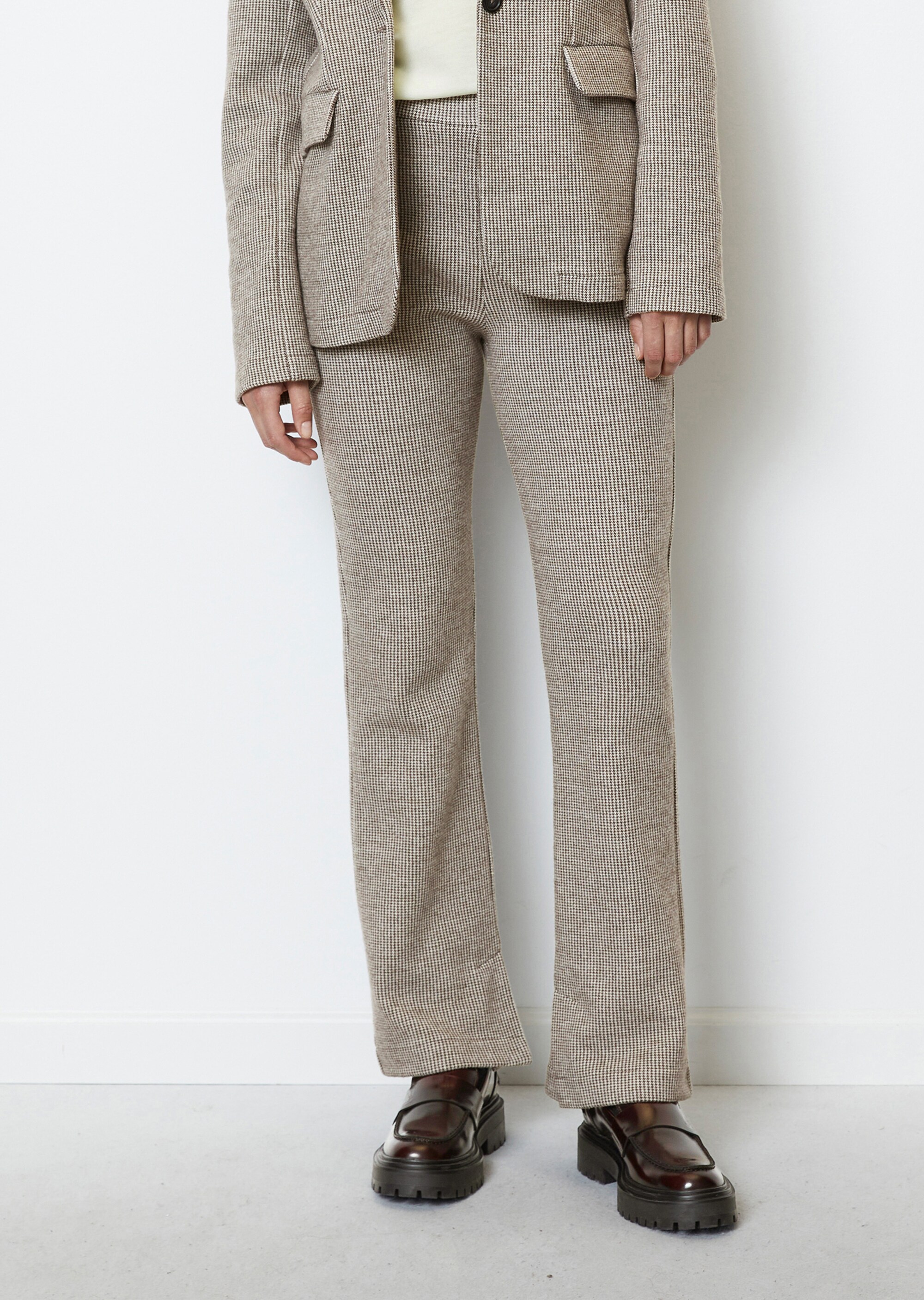 Zigarettenhose straightaus Doubleface-Jersey