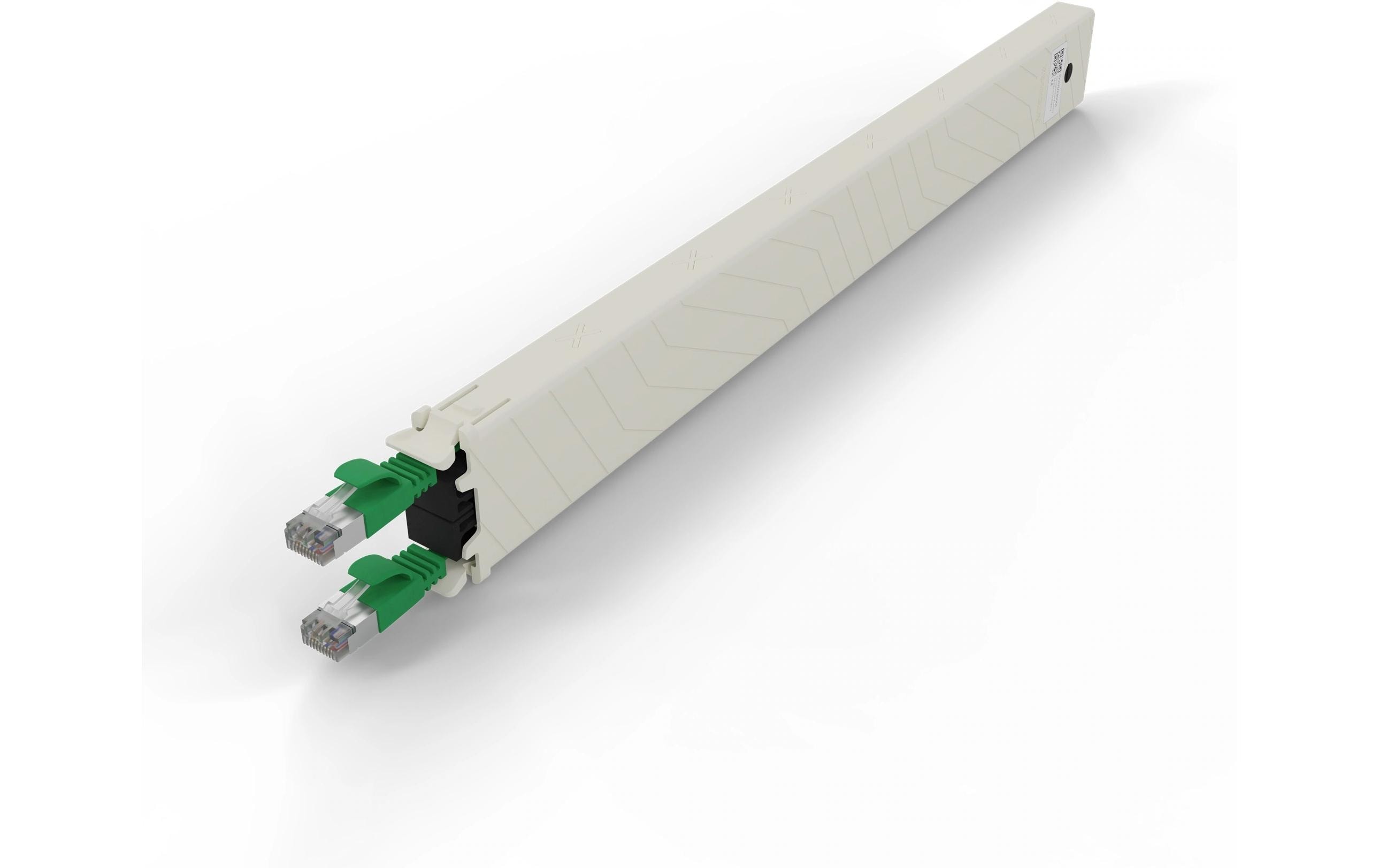 patchbox.one / Cassette / 8RU / Cat 6A, STP, 0.8 m, GrünAll-in-One Lösung für Ordnung im Netzwerkschrank
