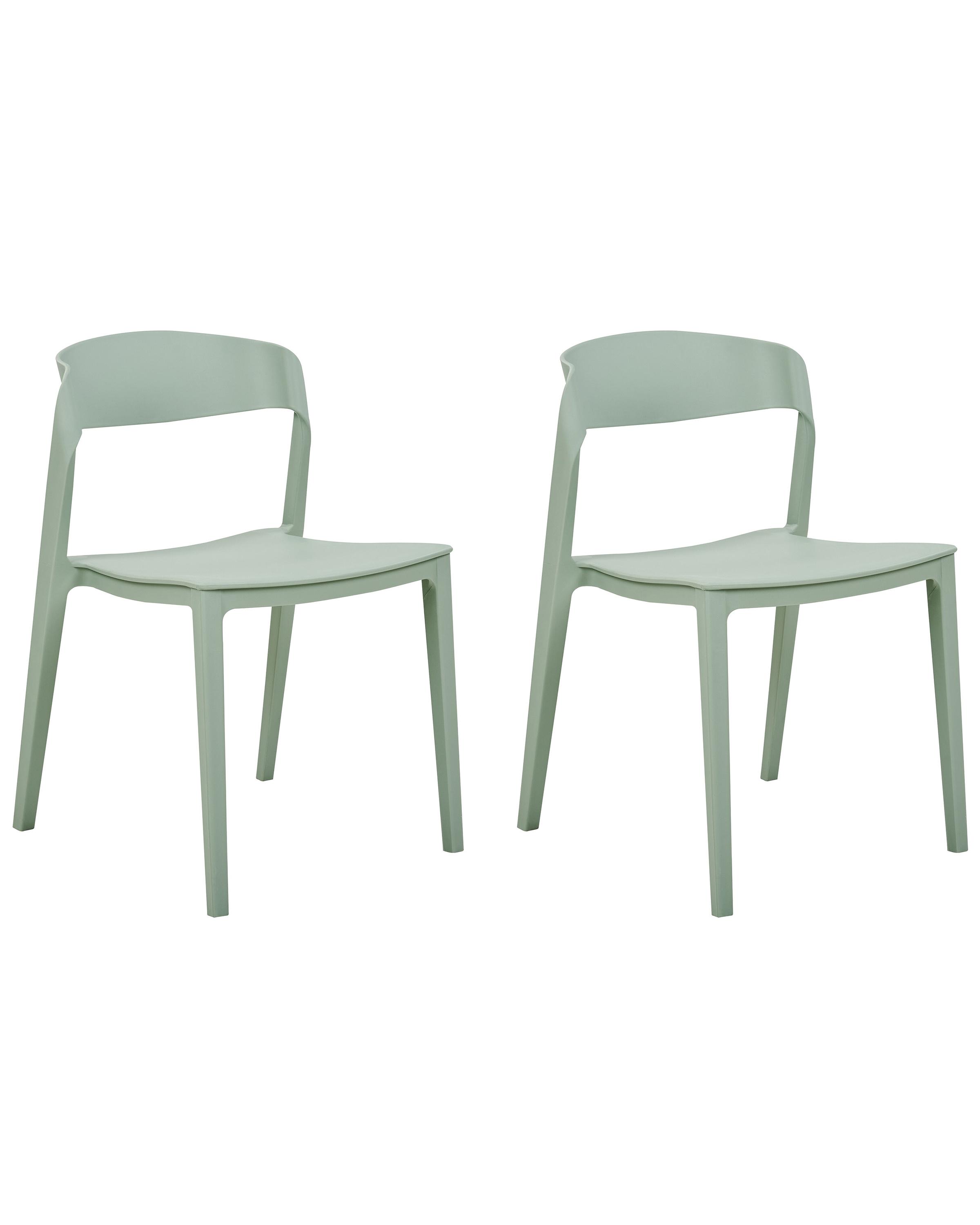 Set van 2 eetkamerstoelen SOMERS Mintgroen