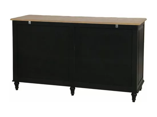 Commode arbalète double Bois Noir - Manoir Interior's