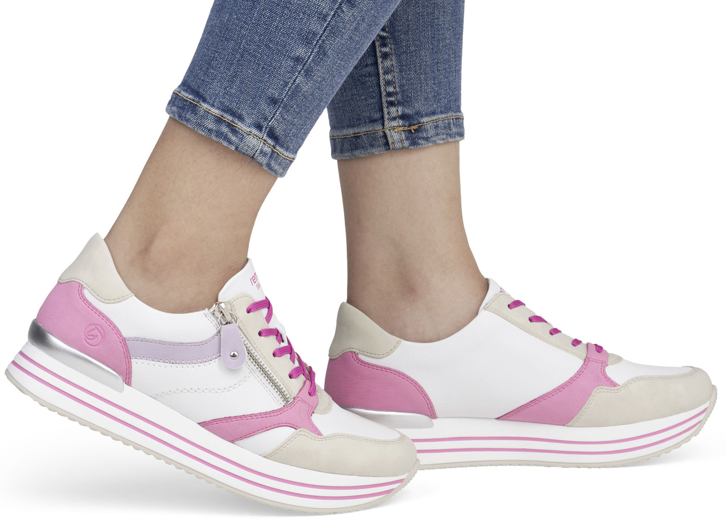 Remonte Schnür-Sneaker aus Nappaleder