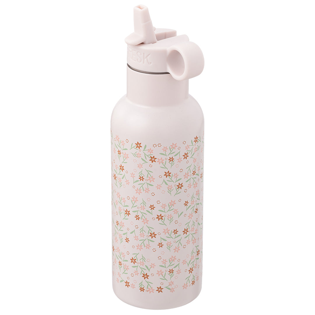 fresk rvs thermosfles met extra dop - garden flowers - 500 ml