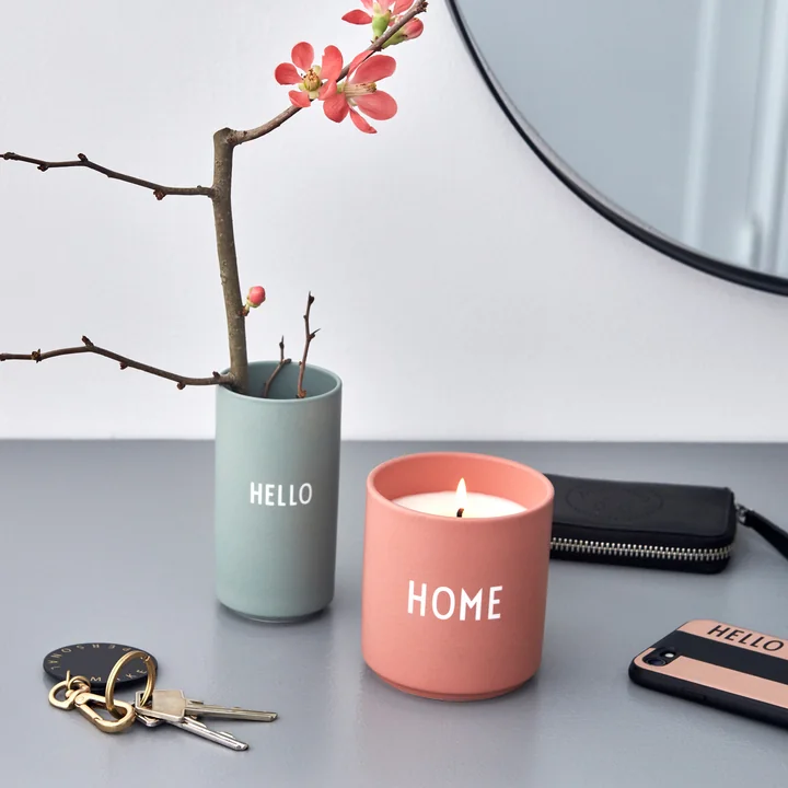 Design Letters - Duftkerze, Hello / beige