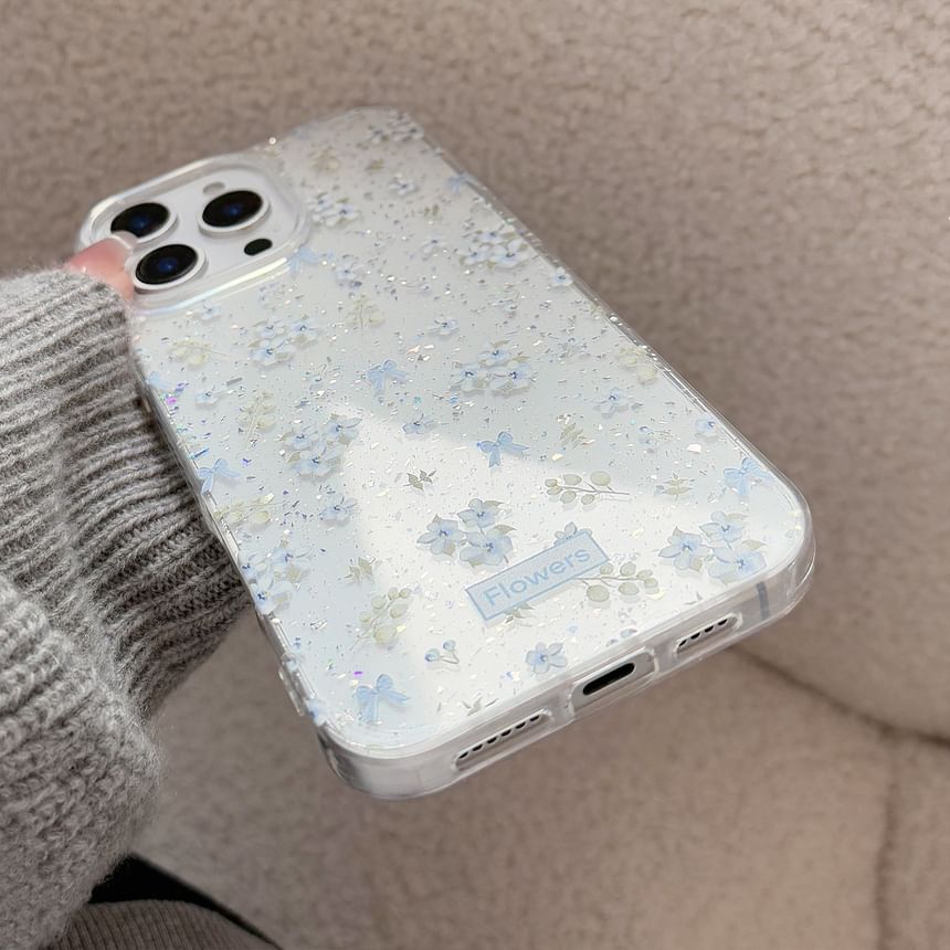 kloudkase - Bloemen telefoonhoesje - iPhone 16 Pro Max / 16 Pro / 16 Plus / 16 / 15 Pro Max / 15 Pro / 15 Plus / 15 / 14 Pro Max / 14 Pro / 14 Plus / 14 / 13 Pro Max / 13 Pro / 13