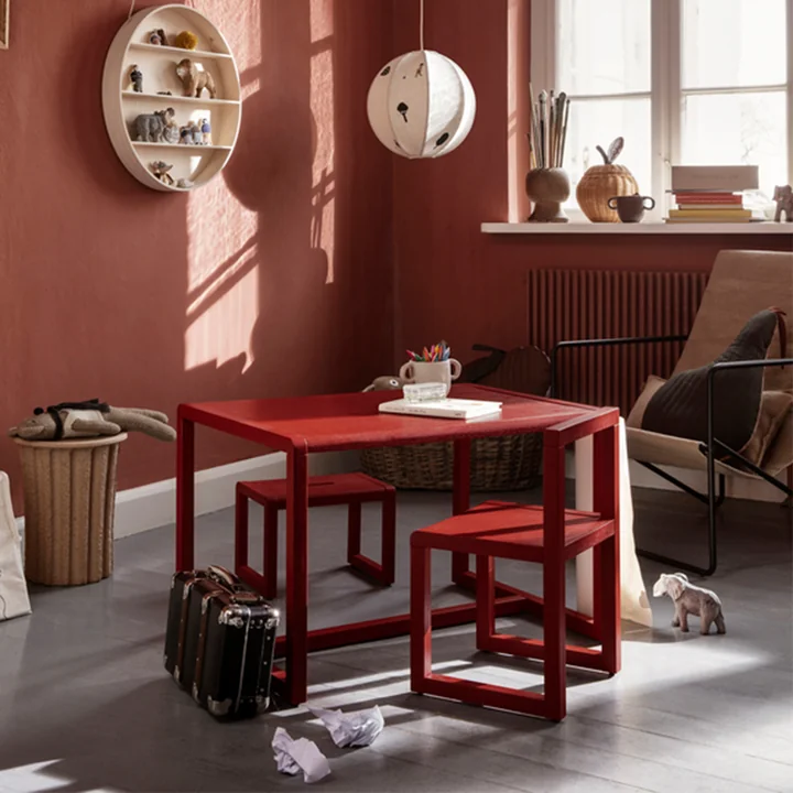 Ferm Living - Little Architect Kinderstuhl, dunkelblau
