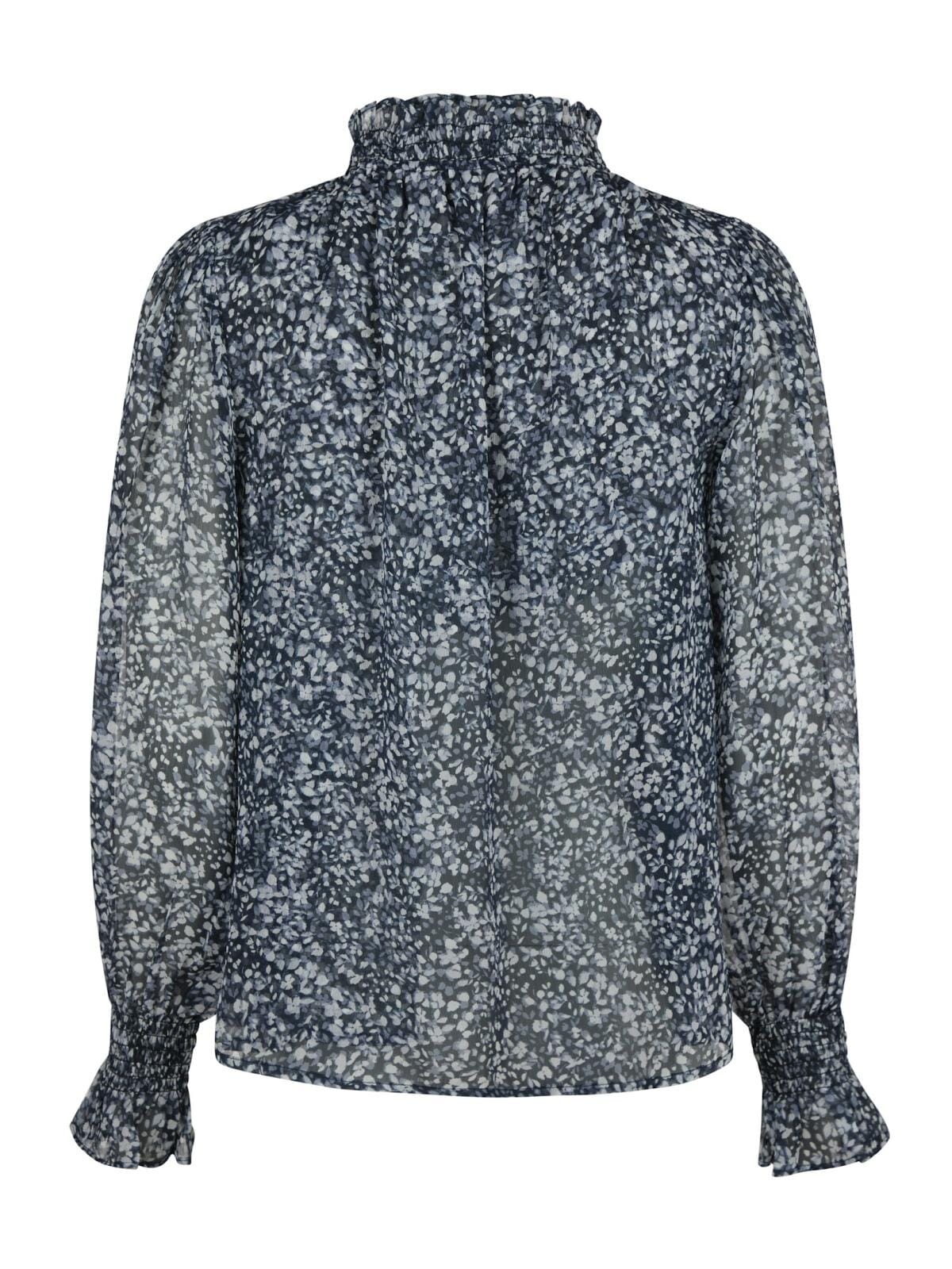Neo Noir Leia Flower Graphic Blouse