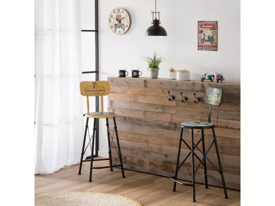 Horloge murale en bois marron d34x2h
