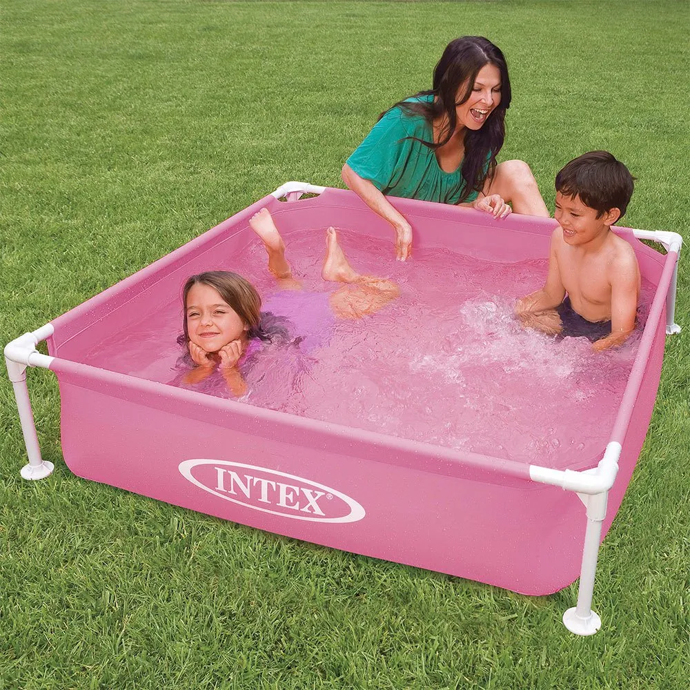 Intex Stahl Quadratischer Aufstellpool 122x122x30 cm