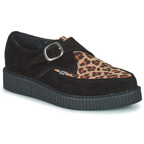 TUK - POINTED CREEPER MONK BUCKLE - Noir / Leopard