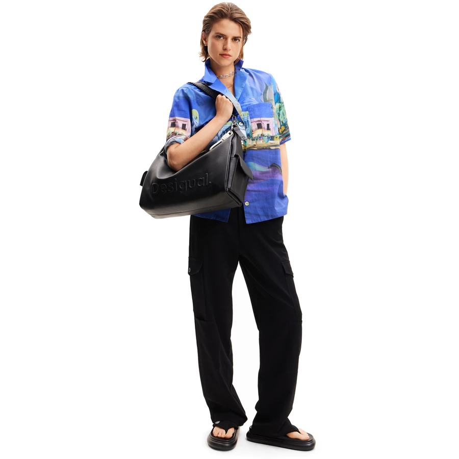 Desigual Half Logo 24 Brasilia - Schultertasche 40.5 cm black