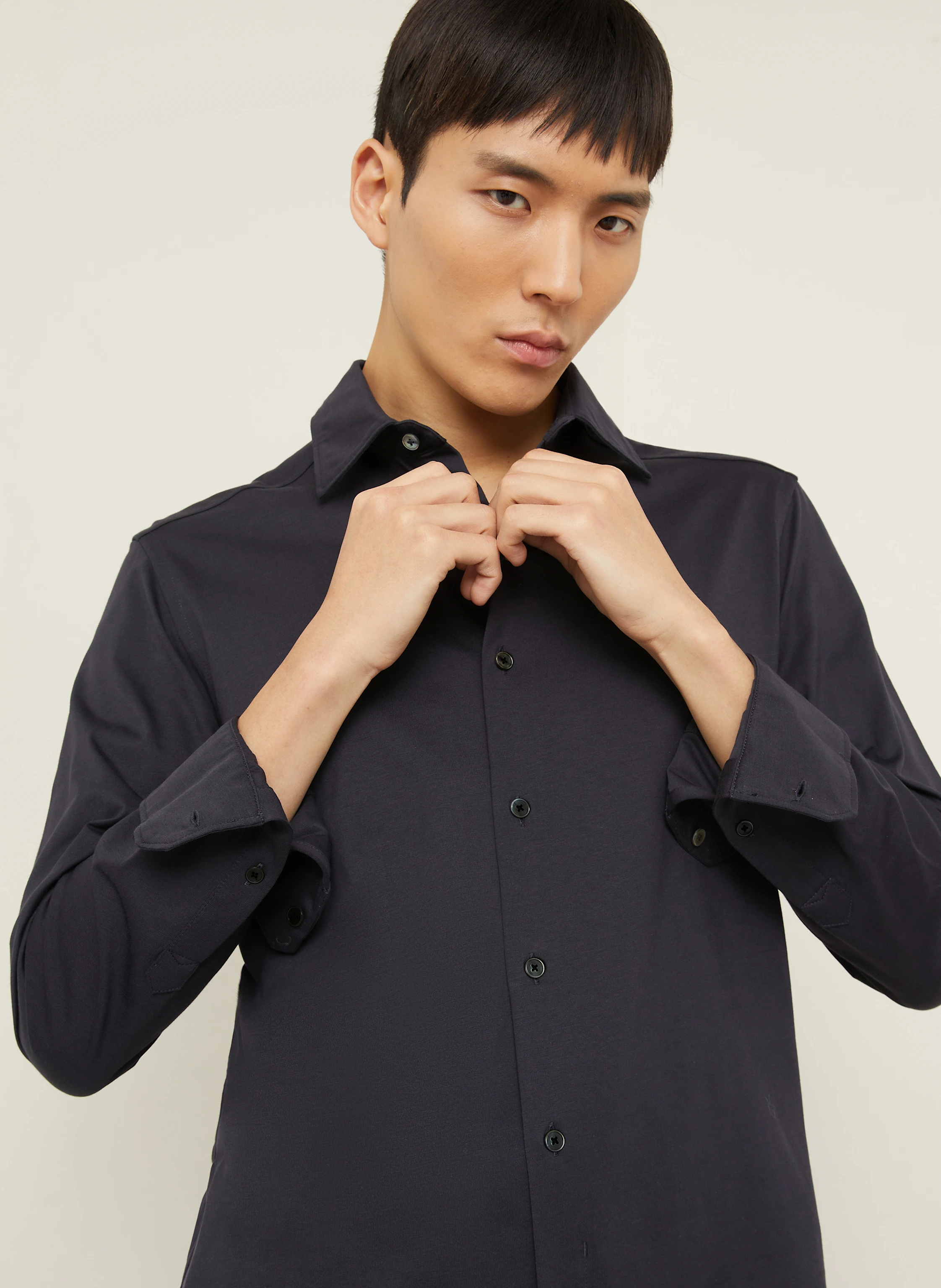 ZEGNA Jerseyhemd Regular Fit