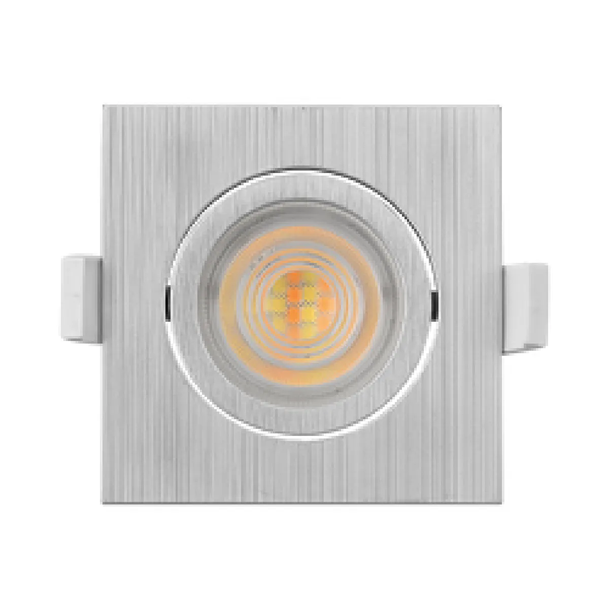 Braytron 10 Spots LED 3en1 7W - Carré Aluminium