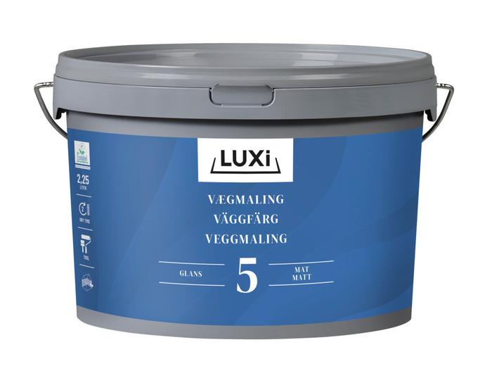 Vægmaling 5 modehvid 2,25 liter - Luxi
